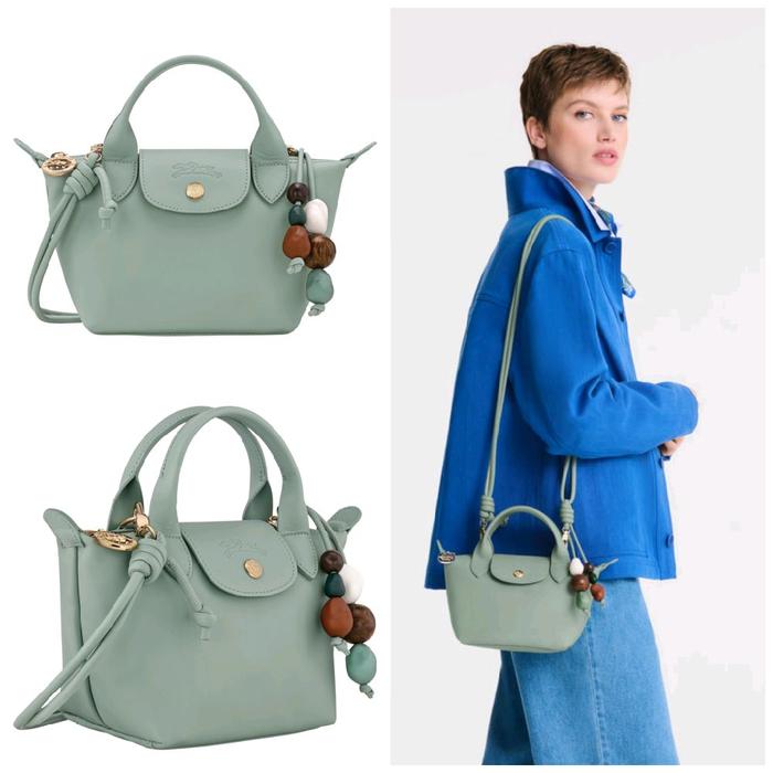 Tas Wanita Lc Le Pliage Xtra Handbag Mini / Celadon Leather