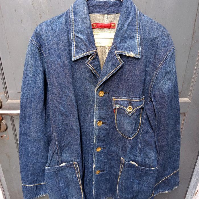 Vintage 1990s Levi's Jeans Redloop Denim Jacket Unisex size M made in Japan