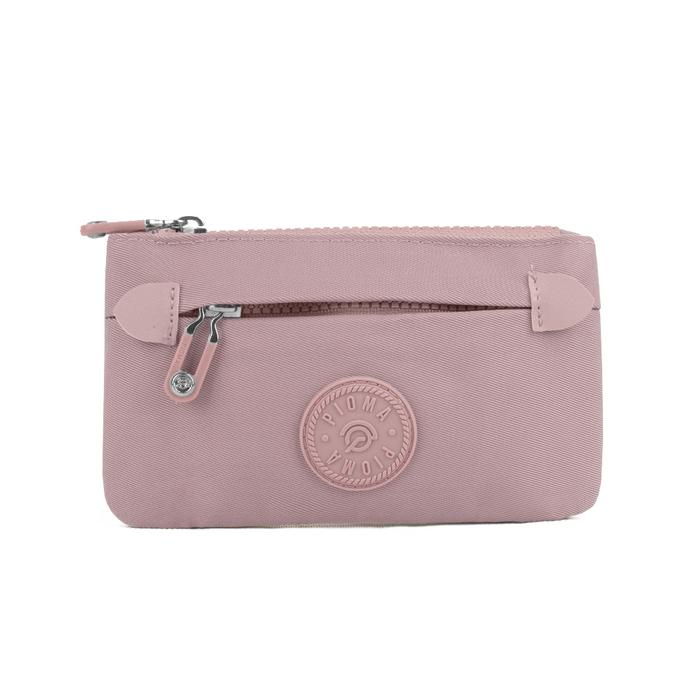 Dompet Handphone Wanita 2 Resleting Pouch Panjang Nylon