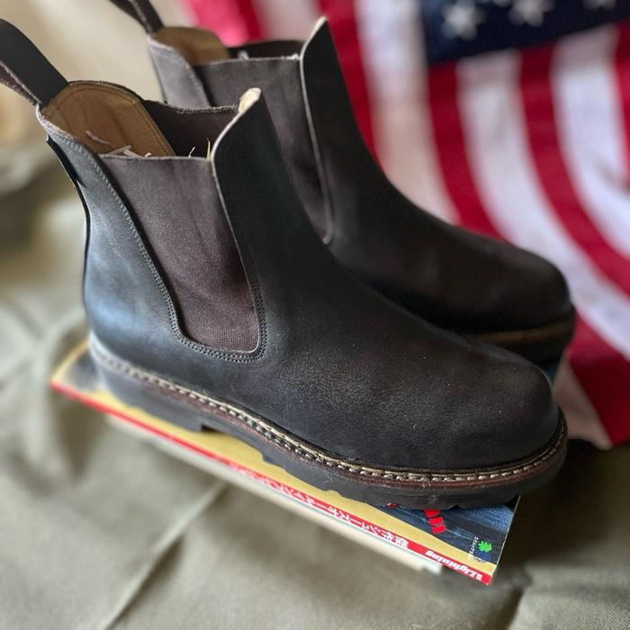 aigle chelsea work boots made in france norwegian welt not paraboot kelman padror rm williams blunds