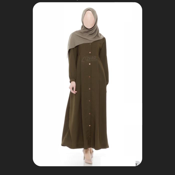 Kirana Dress by azhar gallery | gamis wolfis | gamis button