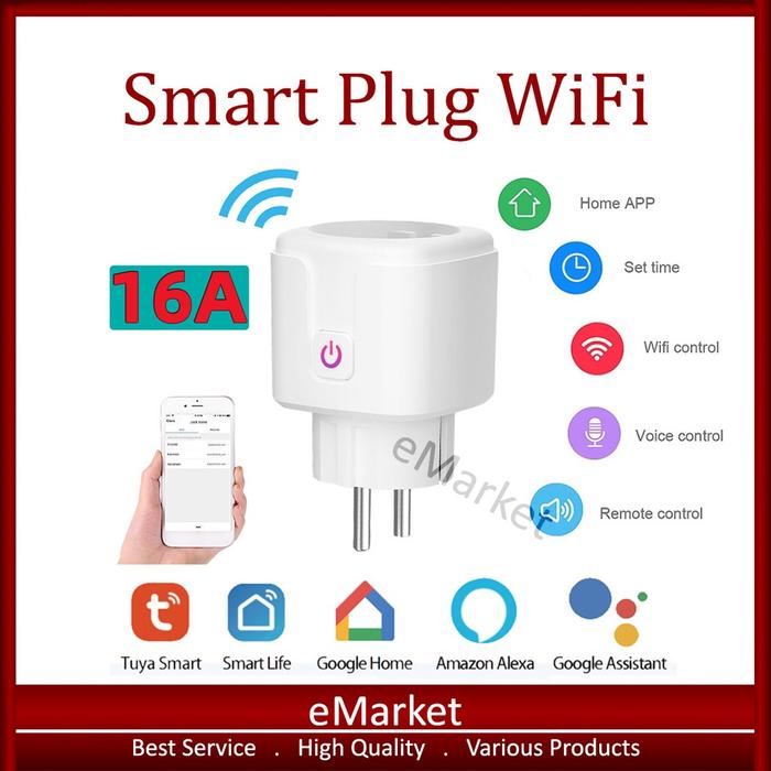 Smart Plug WiFi / IoT Smart Home / Colokan Listrik Pintar Wireless Wi-Fi