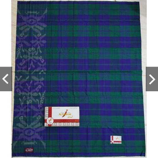 Sarung Al Yamani Motif Kotak Manggis Super KDT Sarung Dewasa Motif Kotak Klasik