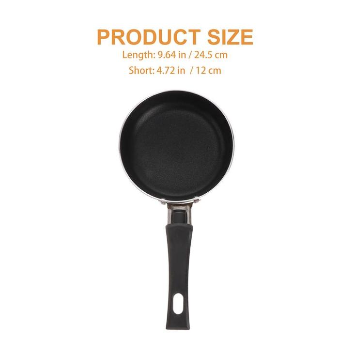 1pc Mini Non Stick Fry Pan Round Griddle Mini Nonstick Frying Pan