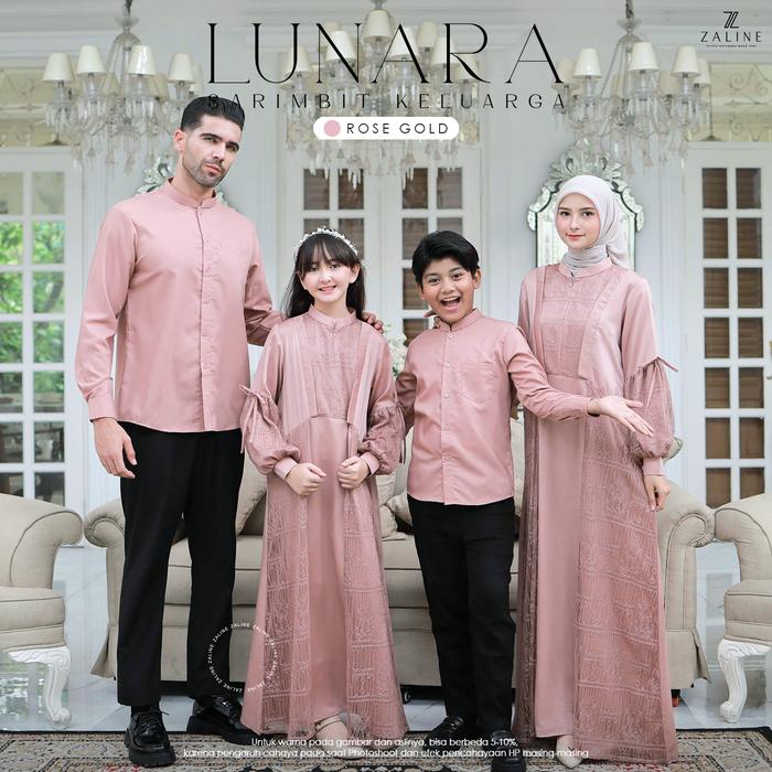 Baju Gamis Muslim Couple Keluarga Model Terbaru 2026 Family Set Dress Kondangan Elegant Kekinian || 