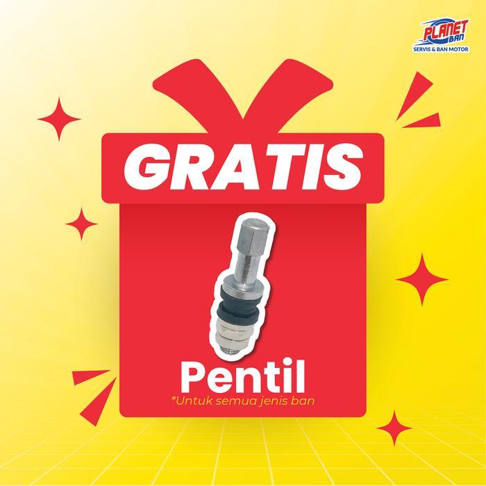 PENTIL TUBELESS PLANET BAN -  Material Premium Batang Valve Anti-Karat Anti Bocor Cocok untuk Motor 
