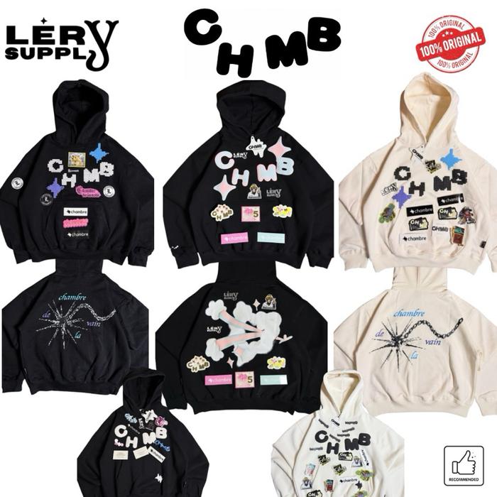 CHAMBRE DE LA VAIN - CHMB PIXEL BLACK / CHMB x PREFACE / ZIP HOODIE SENSATIONAL/ HOODIE BOXY CHMB BE
