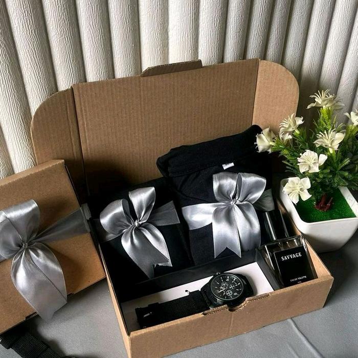 Savage Hampers Kado Ulang Tahun Murah Paket Hemat Jam Tangan & Parfum Personalisasi Gratis Foto dan 