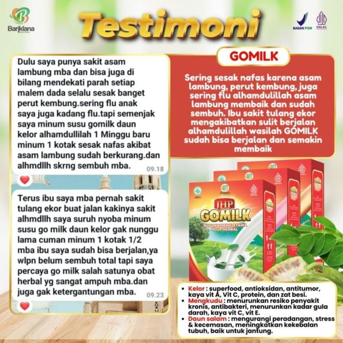 GOMILK 200G SUSU KAMBING ETAWA - ATASI ASAM LAMBUNG. MAAG, GERD 100% ORIGINAL