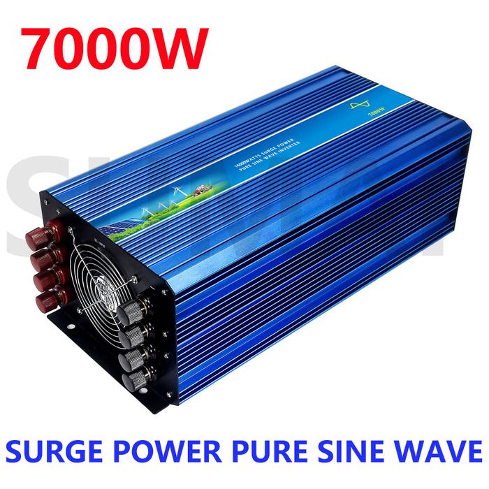 7000W Off Grid Sine Wave Pure Inverter Input 12V/24V/48V/96V/110V