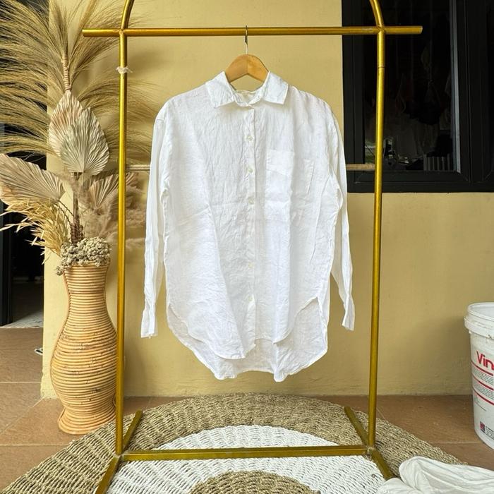 H&M linen woman shirt ld 110