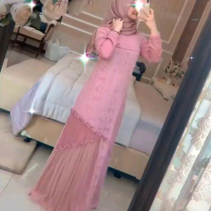 NARIMAN BROCADE DRESS by KALEELA  /  GAMIS NARIMAN BRUKAT ORI KALEELA  /  NARIMAN BROKAT DRESS KALEE