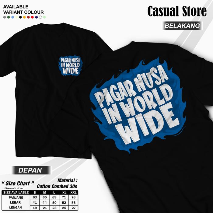 Kaos PAGAR NUSA 1986 PN In World Wide by store casual