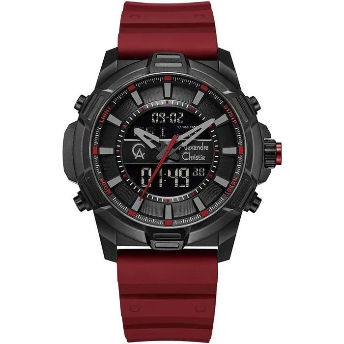 Jam Tangan Alexandre Christie AC 9375 MH Red Rubber