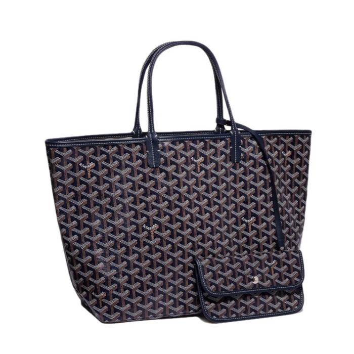 TOTE BAG GOYARD SAINT LOUIS NAVY ORIGINAL AUTHENTIC