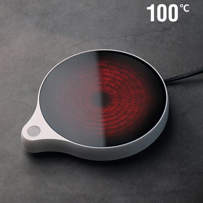 200W Cup Heater Mug Warmer 100°C Hot Tea Makers Warmer Coaster 5 Gear