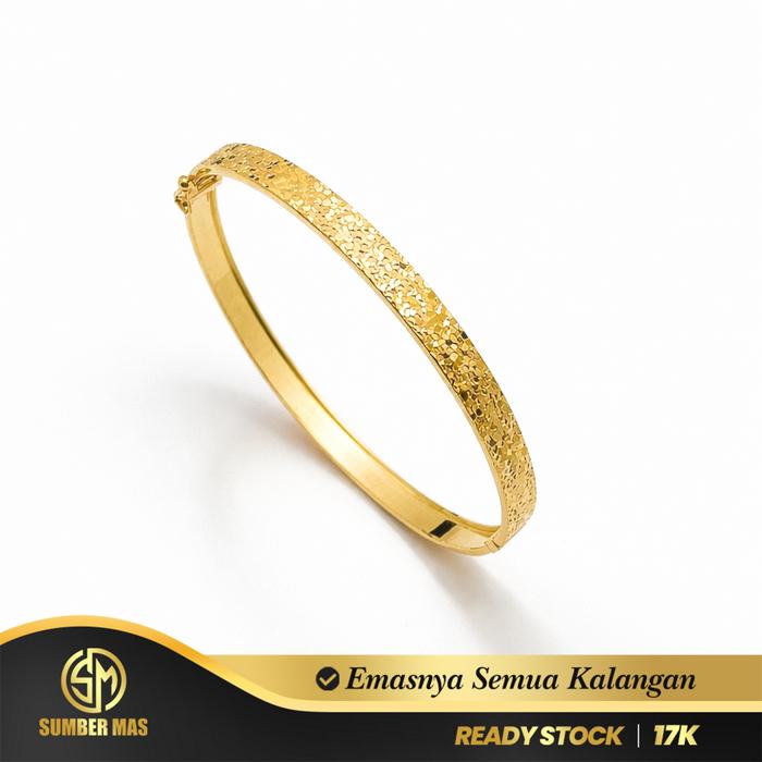 GELANG EMAS SHIMMER FASHION 17K - SUMBER MAS