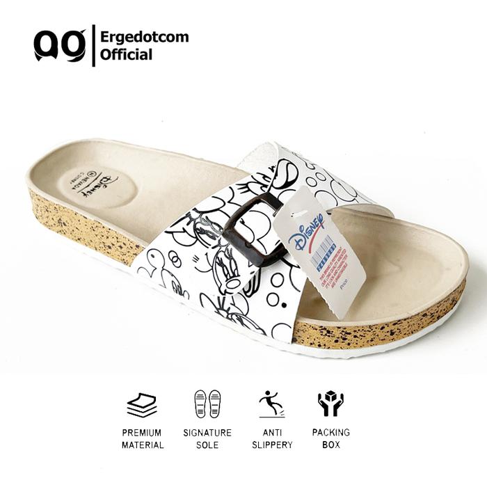 Sandal Selop Slide Puyuh Wanita Disney Nevada Sandal Wanita Trendy Terbaru Karet Shoes Sendal Jelly 