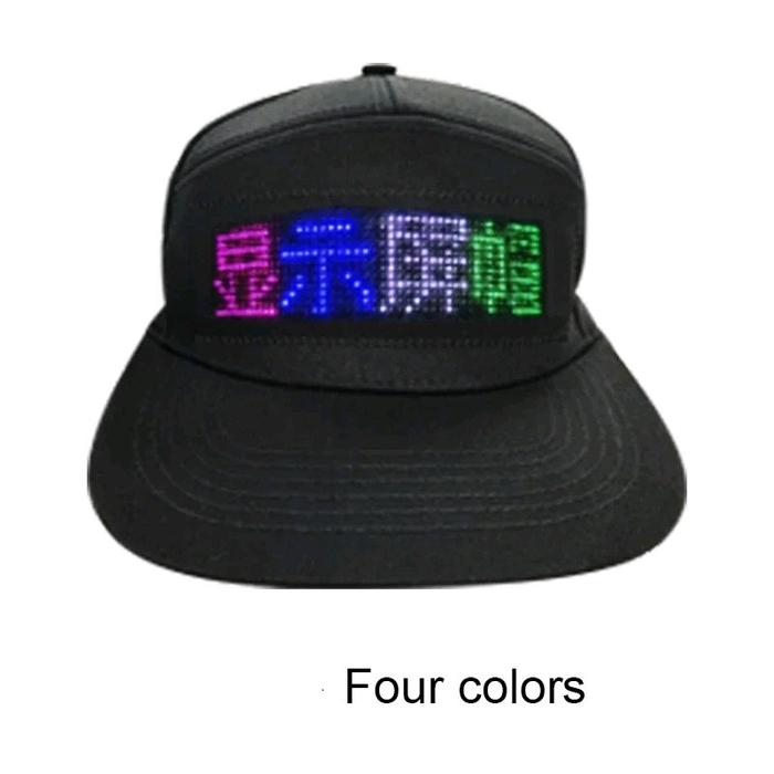 mainan topi lampu led bluetooth keren
