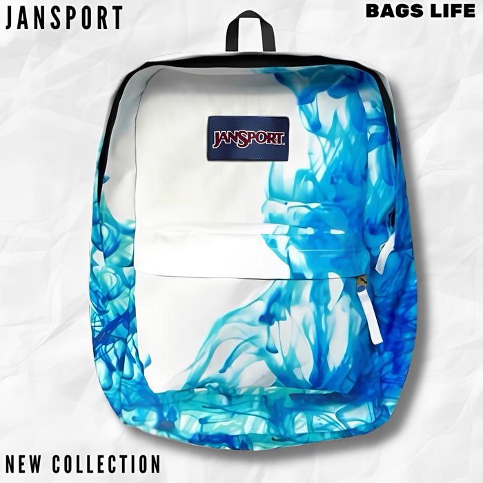 BAGS LIFE - TAS JANSPORT ASAP BIRU BACKPACK SCHOOL SUPERBREAK - TAS RANSEL PURPLE SMOKE FULL TAG - B