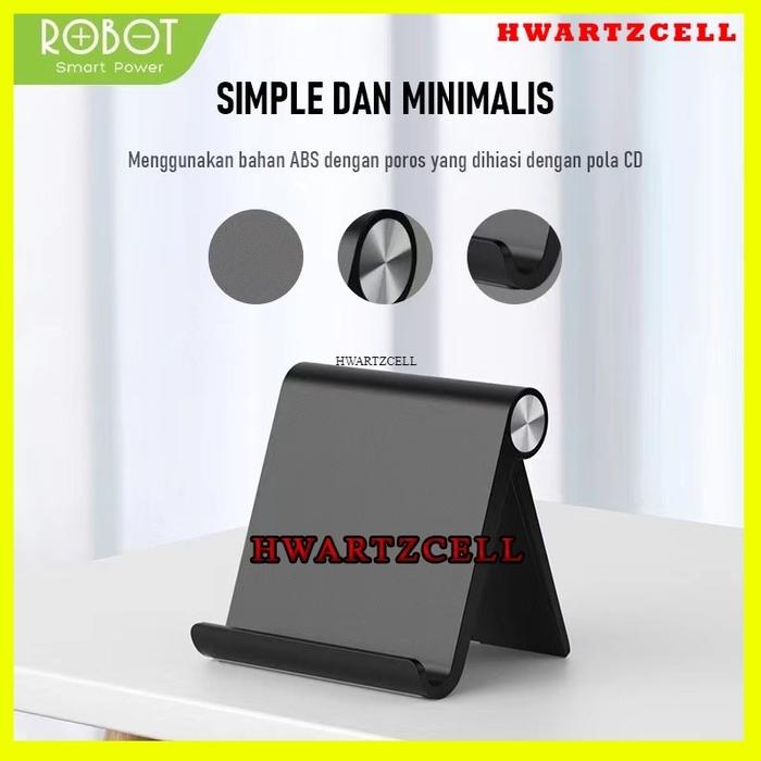 HOLDER STAND PHONE HOLDER DUDUKAN HP ROBOT RT-US07 Foldable Stand Desk Phone Tablet Holder ORIGINAL