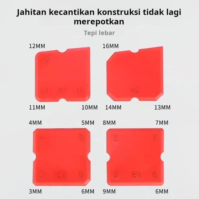 Lem kaca multifungsi yang diperpanjang, lem struktural, pengikis lem, pengikis silikon profesional, 