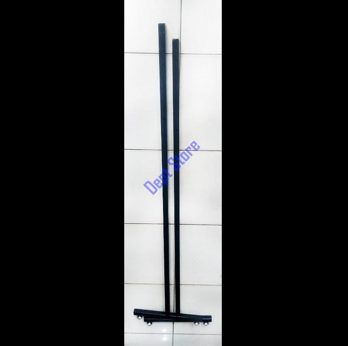BERKUALITAS Tiang RAM HITAM 150x50cm | Kaki RAM | Tatakan RAM Gantungan Aksesoris