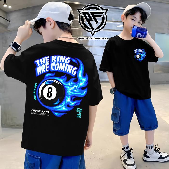 Kaos Anak Distro / Kaos T-Shirt Billiard / Kaos Sablon Billiard 100% Catton Premium