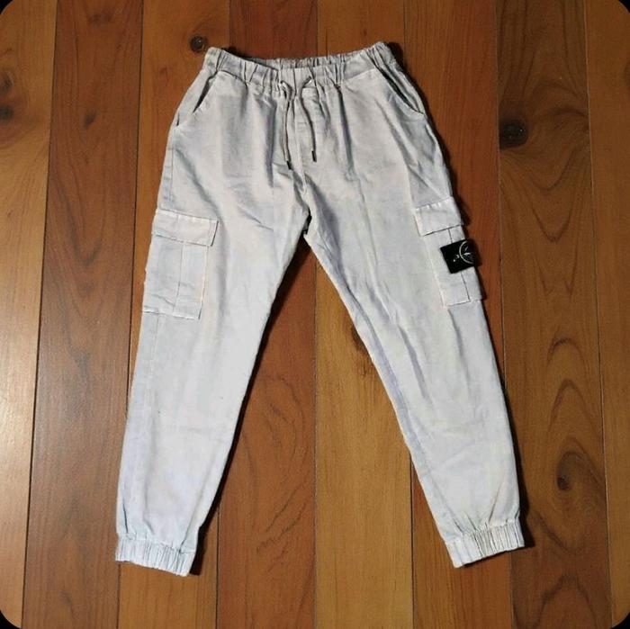 Si Si an Kargo Joger Pria Celana Jogger Pria dengan Kantong Samping dan Tali Pinggang Adjustable