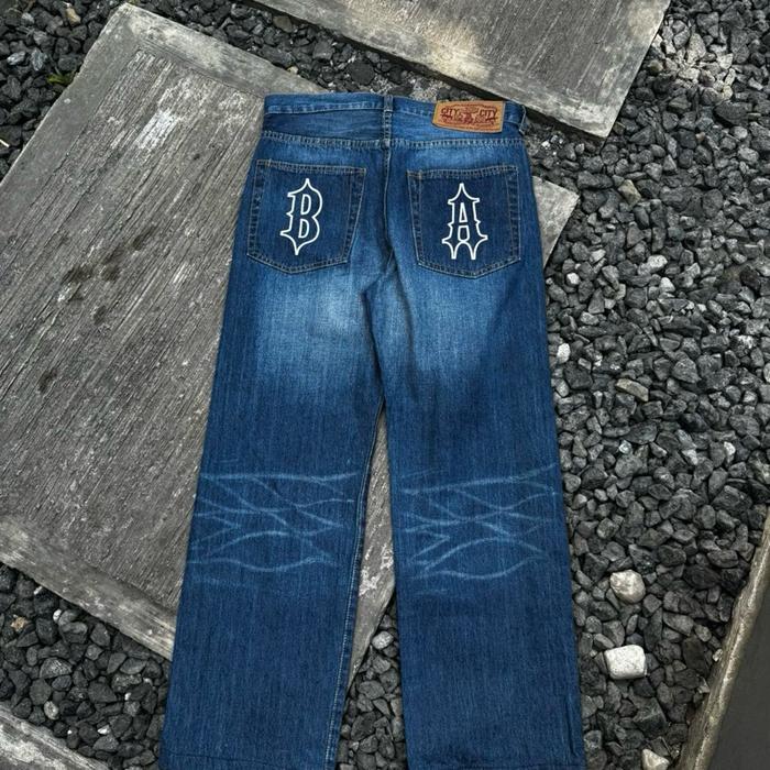 Celana jeans bape second original