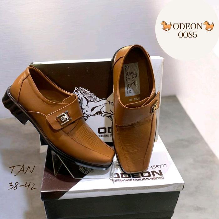 Odeon Sepatu Odeon 0085 Tan 38-42 Untuk Pria Gaya Formal Dengan Desain Elegan Dan Nyaman