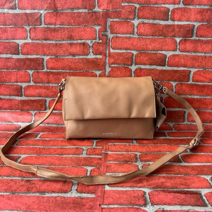 TAS SLING WANITA MARHEN J KULIT SECOND BRANDED CREAM / TAS SELEMPANG FASHION WANITA MARHEN J KULIT S