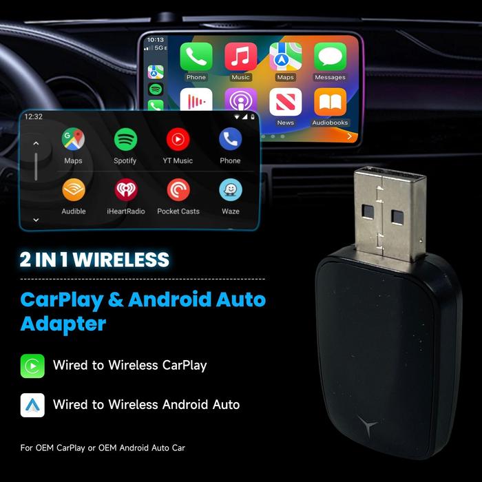 Cahaya Bundaran | Wireless CarPlay Adapter USB Dongle | Wireless Adapter USB Dongle Android | Wirele