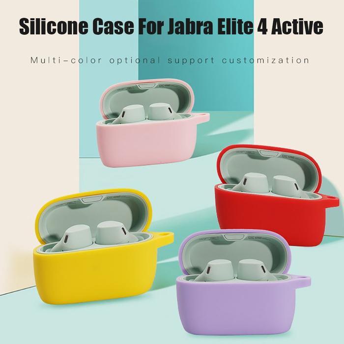 Soft Case Silikon TWS Elite 4 Active + carabiner