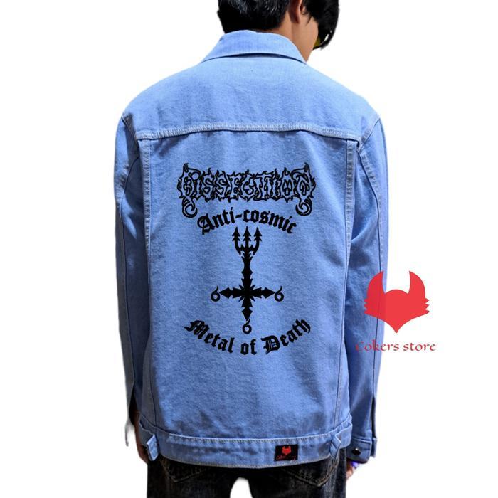 Jaket Jeans Pria Saon Gambar Belakang - Bioitz Anti Cosmic Denim Hh