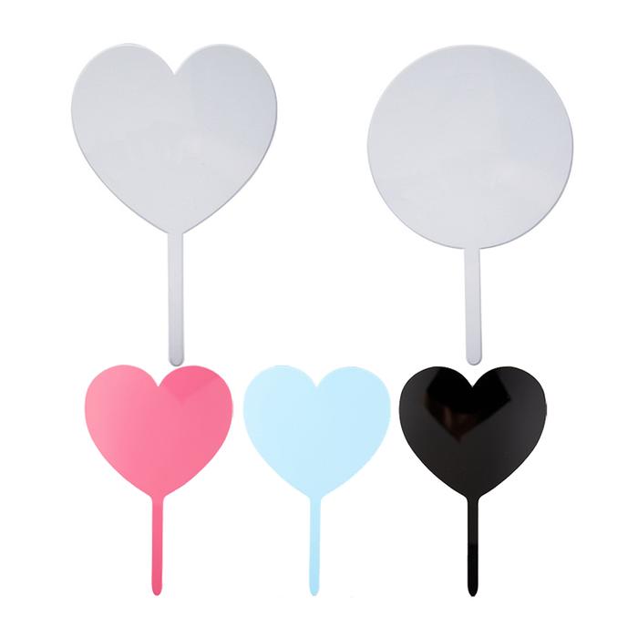 10Pcs Happy Birthday Cake Topper DIY Cake Blank Acrylic Board for Wedding Birthday Party Baby Shower