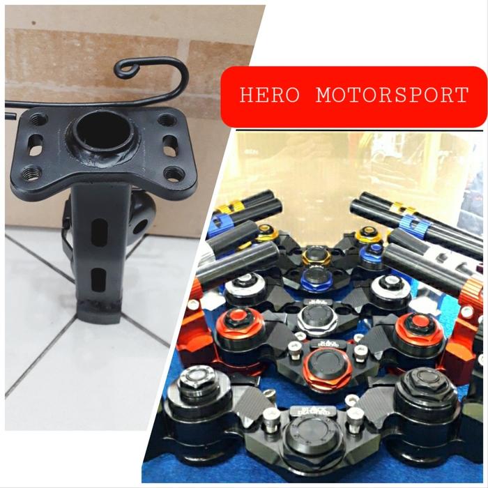Stang Jepit Adjustable New Nmax-155 2020/Nmax-155 2021 + Kupu2 Leheran BLACK DIAMOND Best Quality