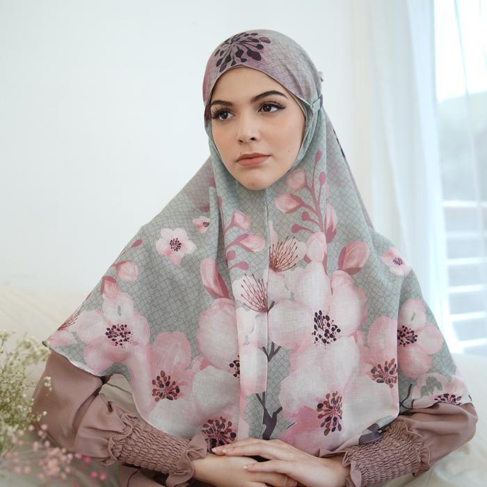 Hijab Bergo- Hijab Sakura warna Olive (hijau)