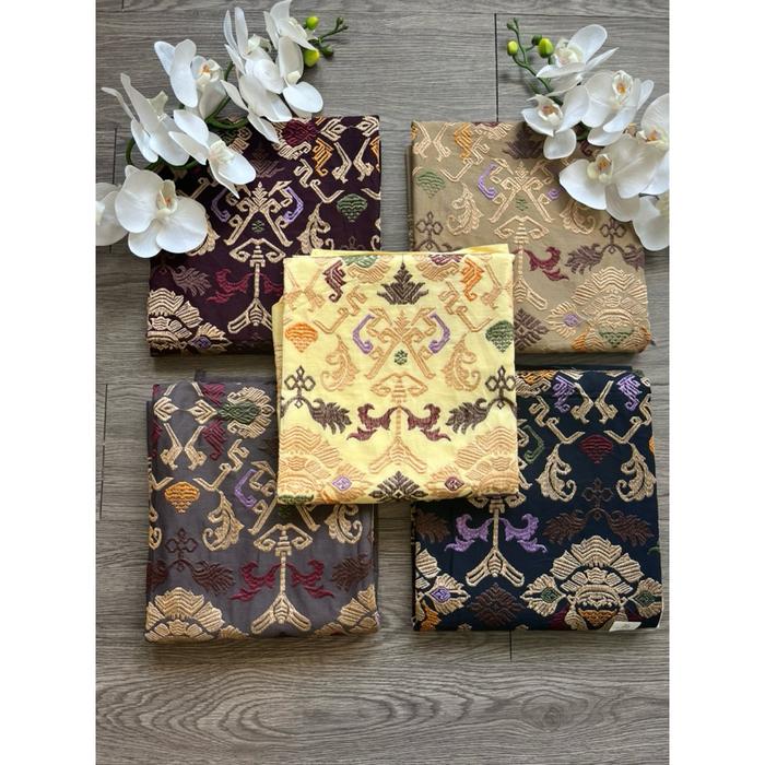 Kain songket lembaran bordir new motif songket bali
