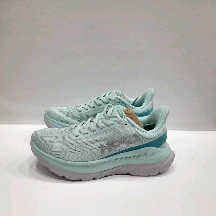 sepatu hoka one one mach 4 blue glass coastal shade