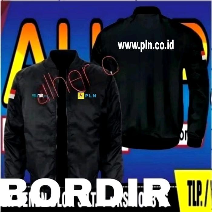 jaket bordir PLN jaket bomber PLN jaket PLN jaket kerja PLN jaket seragam PLN jaket BUMN PLN jaket k