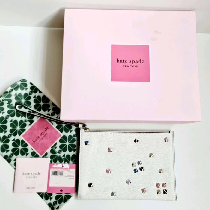 Kate Spade Margaux Enamel Spade Small Wristlet