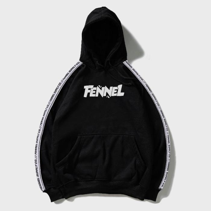 [N01247] Jaket Hoodie List Motif // FENNEL SUP XXX