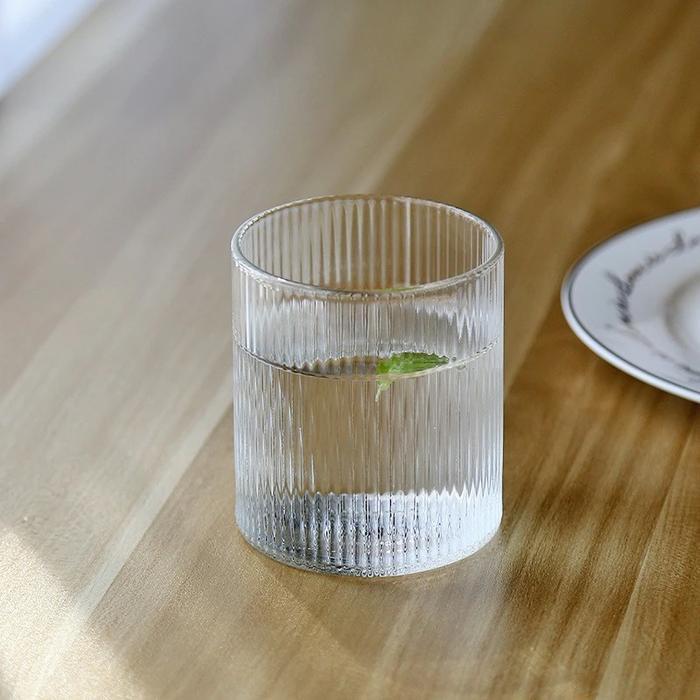 Gelas Es Kopi Tinggi Mocktail Cocktail Glass Cafe Highball Stripe