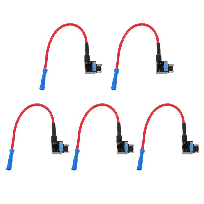 5pcs Mini Fuse Adapter Useful Fuse Tap Circuit Adapter Fuse Holder