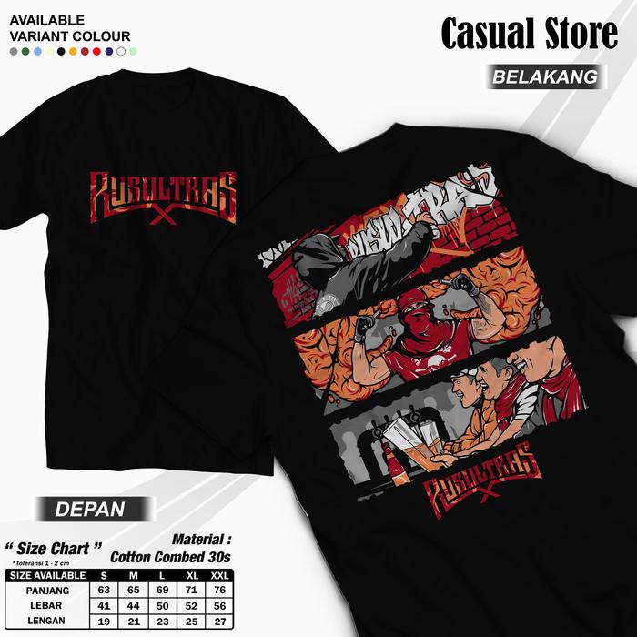 Kaos Casual "Rusultras" - Kaos Football Culture/Hooligans/Ultras/Football Casual