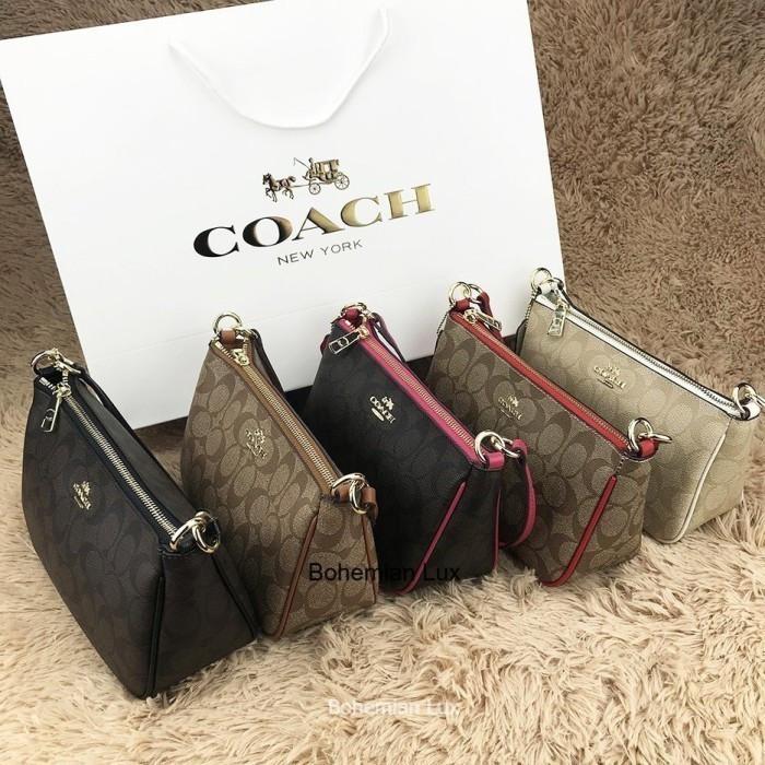 premium COACH Top Handle Pouch Crossbody Shoulder Bag