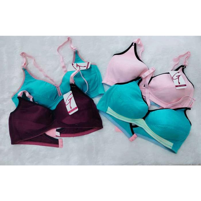 New Glena Basic Bra - Bundling 4pcs Cuci Gudang