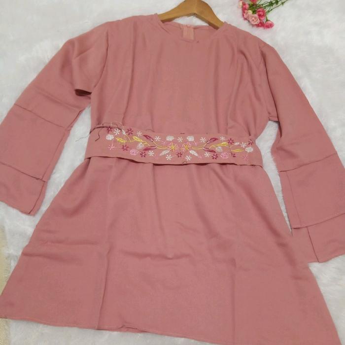 Baju Atasan Kebaya Wanita - Tunik Sabuk Bordir