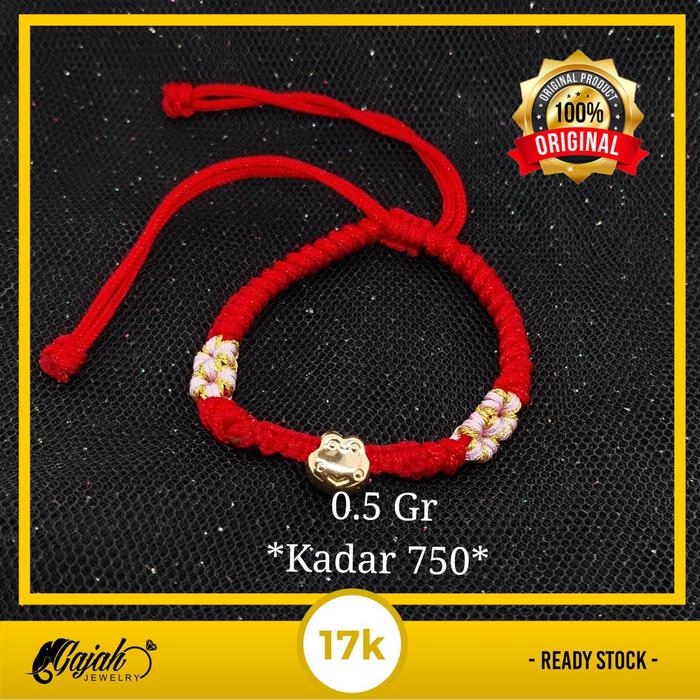 Gelang Tali Emas 17K 0.5 Gram Toko Emas Gajah Online Salatiga 2663